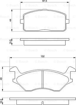 BOSCH 0 986 466 051 - Jarrupala, levyjarru inparts.fi