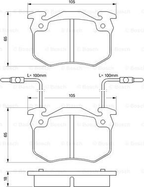 BOSCH 0 986 466 311 - Jarrupala, levyjarru inparts.fi