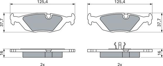 BOSCH 0 986 466 751 - Jarrupala, levyjarru inparts.fi