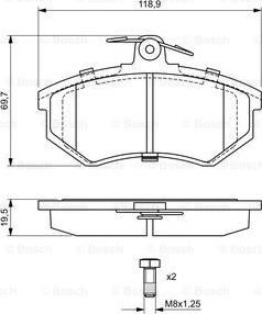 BOSCH 0 986 466 700 - Jarrupala, levyjarru inparts.fi