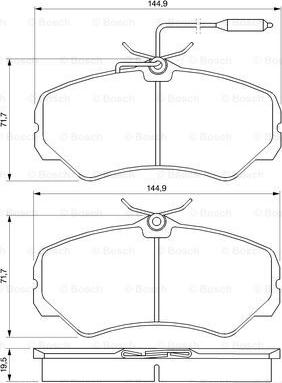 BOSCH 0 986 460 998 - Jarrupala, levyjarru inparts.fi