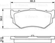 BOSCH 0 986 460 992 - Jarrupala, levyjarru inparts.fi