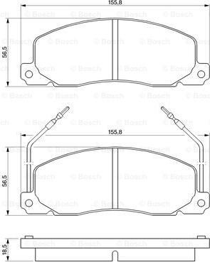 BOSCH 0 986 460 946 - Jarrupala, levyjarru inparts.fi