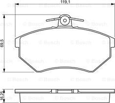 BOSCH 0 986 460 943 - Jarrupala, levyjarru inparts.fi