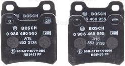 BOSCH 0 986 460 955 - Jarrupala, levyjarru inparts.fi