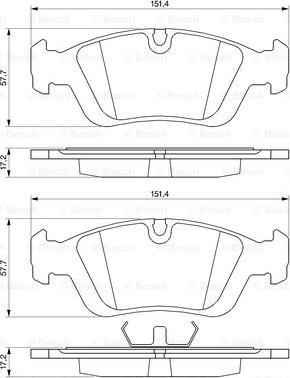 BOSCH 0 986 460 952 - Jarrupala, levyjarru inparts.fi