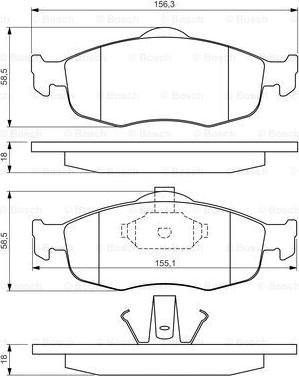 BOSCH 0 986 460 969 - Jarrupala, levyjarru inparts.fi