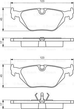 BOSCH 0 986 460 964 - Jarrupala, levyjarru inparts.fi