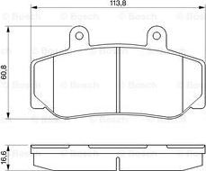 BOSCH 0 986 460 961 - Jarrupala, levyjarru inparts.fi