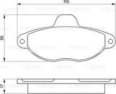 BOSCH 0 986 460 968 - Jarrupala, levyjarru inparts.fi