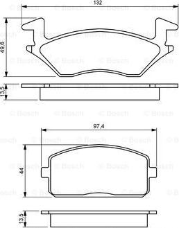 BOSCH 0 986 460 985 - Jarrupala, levyjarru inparts.fi