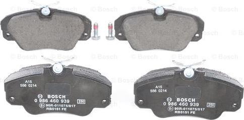 BOSCH 0 986 460 939 - Jarrupala, levyjarru inparts.fi