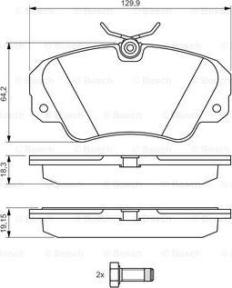 BOSCH 0 986 460 939 - Jarrupala, levyjarru inparts.fi