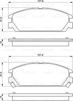 BOSCH 0 986 460 936 - Jarrupala, levyjarru inparts.fi