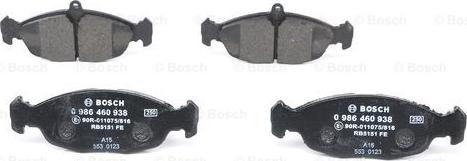 BOSCH 0 986 460 938 - Jarrupala, levyjarru inparts.fi