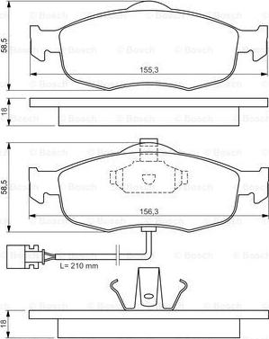 BOSCH 0 986 460 971 - Jarrupala, levyjarru inparts.fi