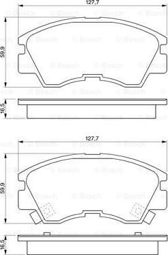 BOSCH 0 986 460 978 - Jarrupala, levyjarru inparts.fi