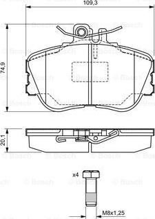 BOSCH 0 986 460 977 - Jarrupala, levyjarru inparts.fi