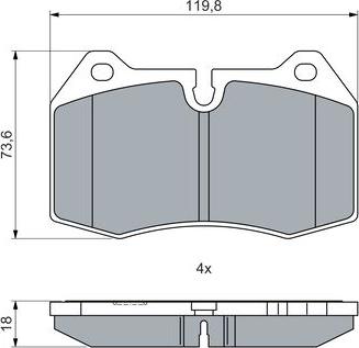 BOSCH 0 986 460 051 - Jarrupala, levyjarru inparts.fi