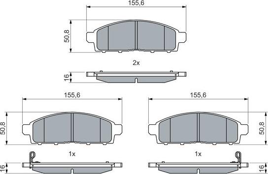 BOSCH 0 986 460 069 - Jarrupala, levyjarru inparts.fi