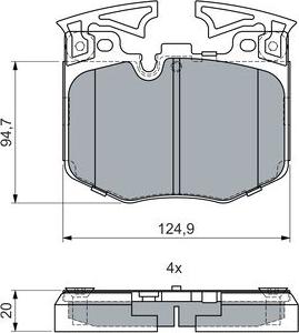 BOSCH 0 986 460 060 - Jarrupala, levyjarru inparts.fi