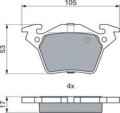 BOSCH 0 986 460 002 - Jarrupala, levyjarru inparts.fi