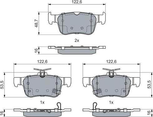 BOSCH 0 986 460 019 - Jarrupala, levyjarru inparts.fi