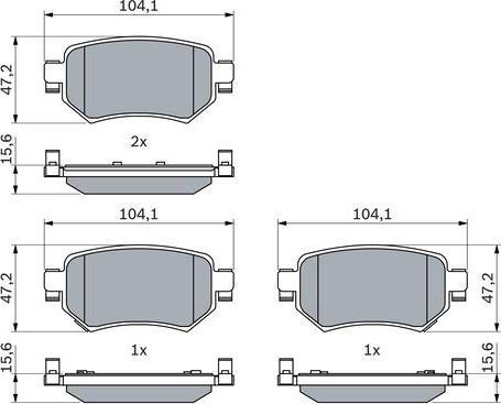 BOSCH 0 986 460 010 - Jarrupala, levyjarru inparts.fi