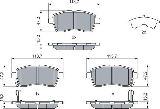 BOSCH 0 986 460 075 - Jarrupala, levyjarru inparts.fi