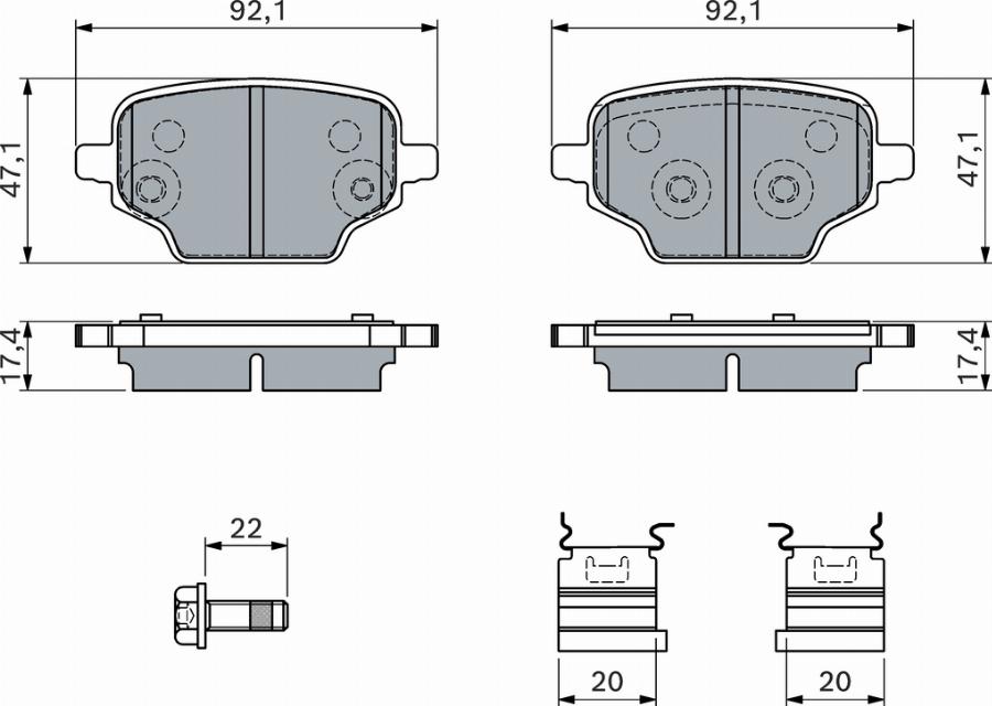 BOSCH 0 986 460 143 - Jarrupala, levyjarru inparts.fi