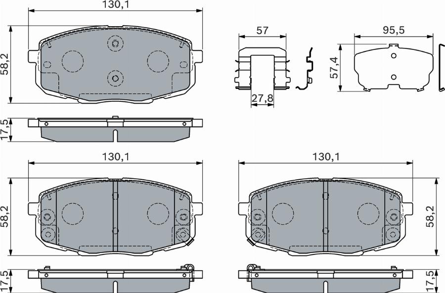 BOSCH 0 986 460 168 - Jarrupala, levyjarru inparts.fi