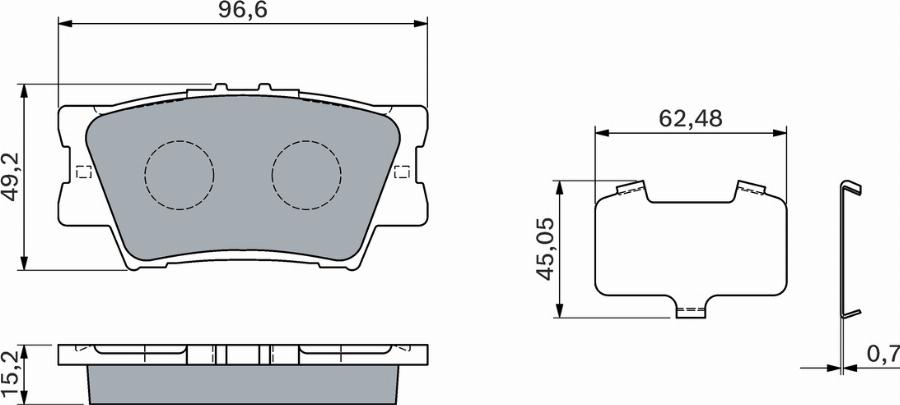 BOSCH 0 986 460 119 - Jarrupala, levyjarru inparts.fi