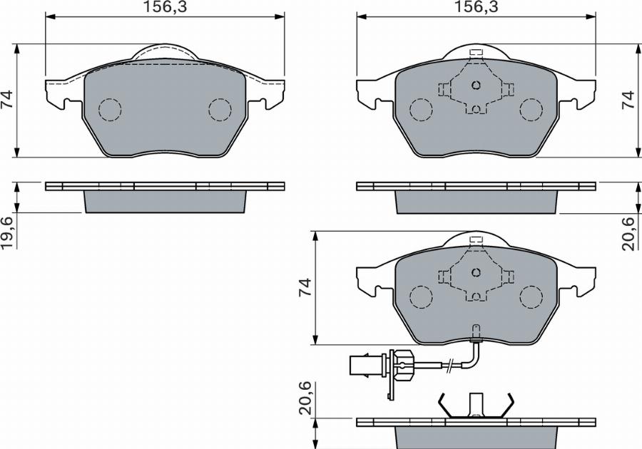 BOSCH 0 986 460 118 - Jarrupala, levyjarru inparts.fi