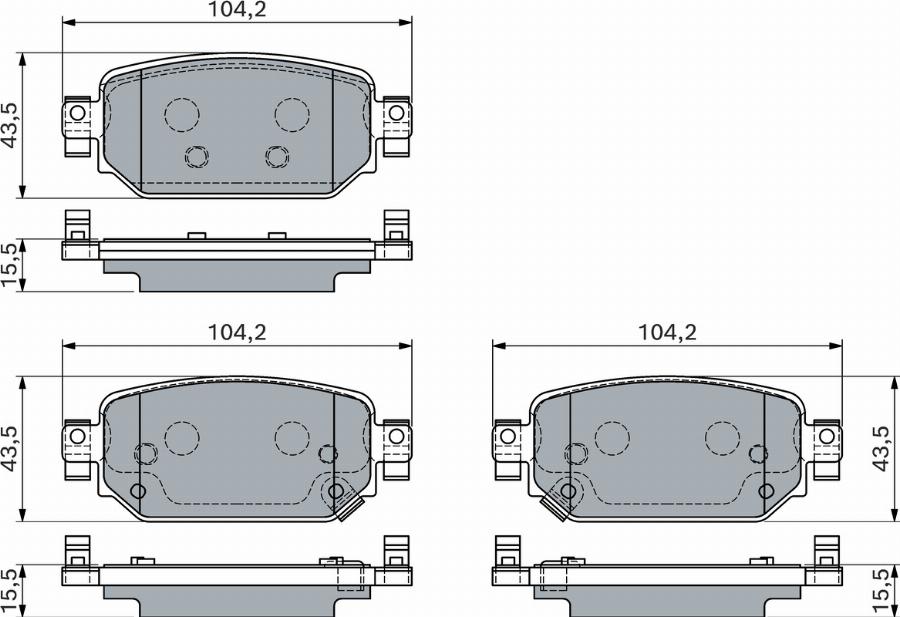 BOSCH 0 986 460 135 - Jarrupala, levyjarru inparts.fi