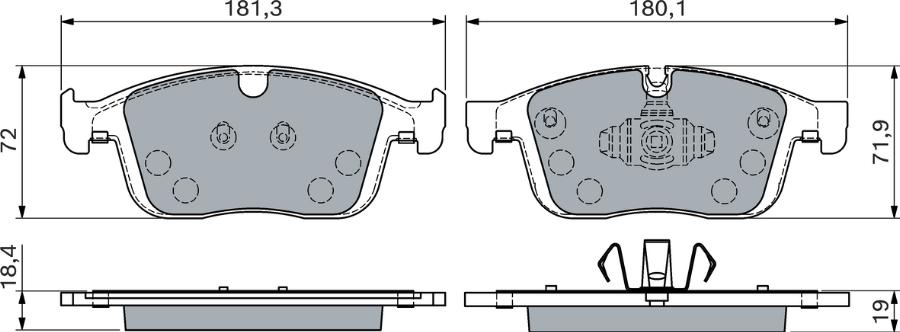 BOSCH 0 986 460 131 - Jarrupala, levyjarru inparts.fi