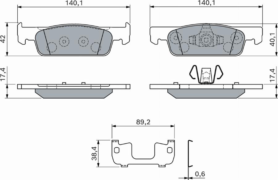 BOSCH 0 986 460 125 - Jarrupala, levyjarru inparts.fi