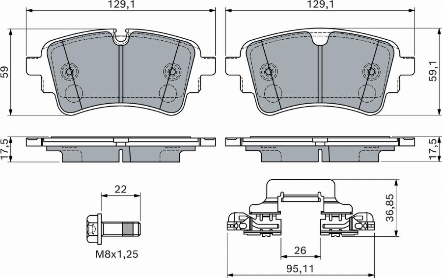 BOSCH 0 986 460 174 - Jarrupala, levyjarru inparts.fi