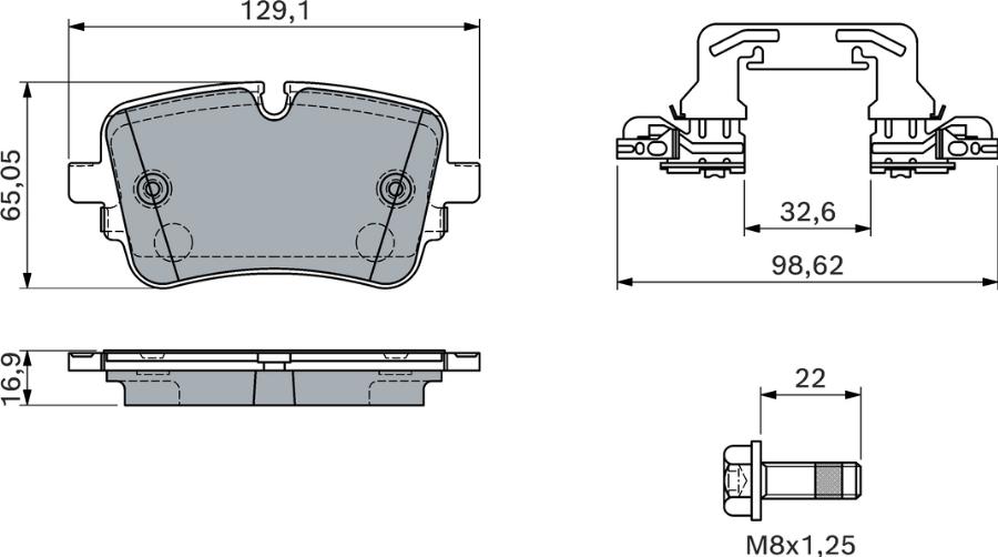 BOSCH 0 986 460 173 - Jarrupala, levyjarru inparts.fi