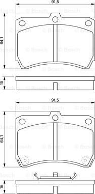 BOSCH 0 986 460 390 - Jarrupala, levyjarru inparts.fi