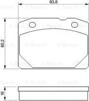 BOSCH 0 986 461 661 - Jarrupala, levyjarru inparts.fi