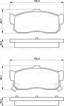 BOSCH 0 986 461 144 - Jarrupala, levyjarru inparts.fi