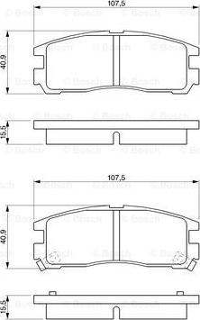 BOSCH 0 986 461 145 - Jarrupala, levyjarru inparts.fi