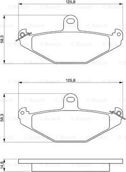 BOSCH 0 986 461 148 - Jarrupala, levyjarru inparts.fi