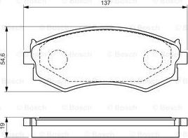 BOSCH 0 986 461 139 - Jarrupala, levyjarru inparts.fi