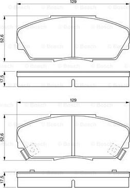 BOSCH 0 986 461 125 - Jarrupala, levyjarru inparts.fi