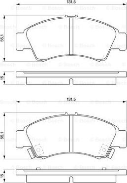 BOSCH 0 986 461 126 - Jarrupala, levyjarru inparts.fi