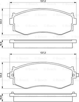 BOSCH 0 986 461 121 - Jarrupala, levyjarru inparts.fi