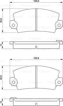 BOSCH 0 986 461 396 - Jarrupala, levyjarru inparts.fi