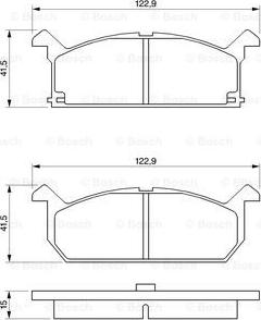 BOSCH 0 986 461 751 - Jarrupala, levyjarru inparts.fi