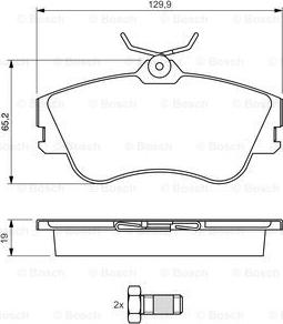 BOSCH 0 986 461 753 - Jarrupala, levyjarru inparts.fi